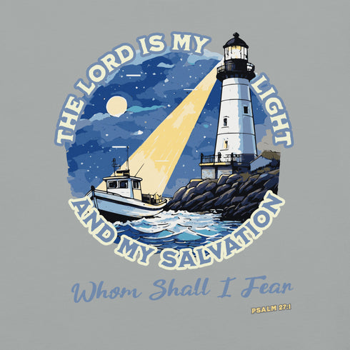 The Lord is My Light and My Salvation Christian Bible Verse T-Shirt